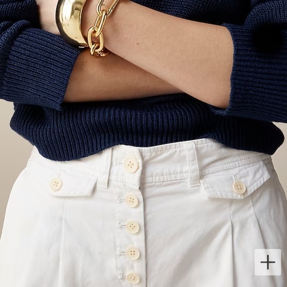 J crew Pleated button-front pant in chino - Picture 4 of 5